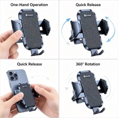 VICSEED 2026 Upgrade Air Vent Car Phone Mount, Anti-Shake Never Fall Off Universal Cell Phone Holder, 360° Rotation Cradle for Large Phones & Thick Cases