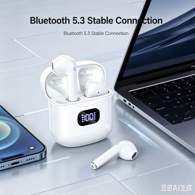 T08 LED Digital Display Semi-In-Ear Wireless Earbuds deliver premium, hassle-free audio for all users. Featuring an intuitive real-time LED power display you check battery levels at a glance and avoid sudden shutdowns