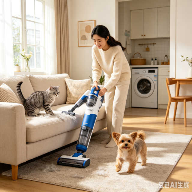 7 in 1 Pet Grooming Vacuum Dog Grooming Kit with Pet Hair Vacuum Deshedding Brush Nail Grinder 1.5L Large Dust Cup for Dog Cat Hair Removal