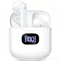 T08 LED Digital Display Semi-In-Ear Wireless Earbuds deliver premium, hassle-free audio for all users. Featuring an intuitive real-time LED power display you check battery levels at a glance and avoid sudden shutdowns