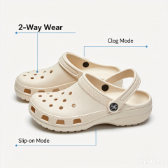 Unisex Clogs with Arch Support, Lightweight Garden Shoes for Women and Men