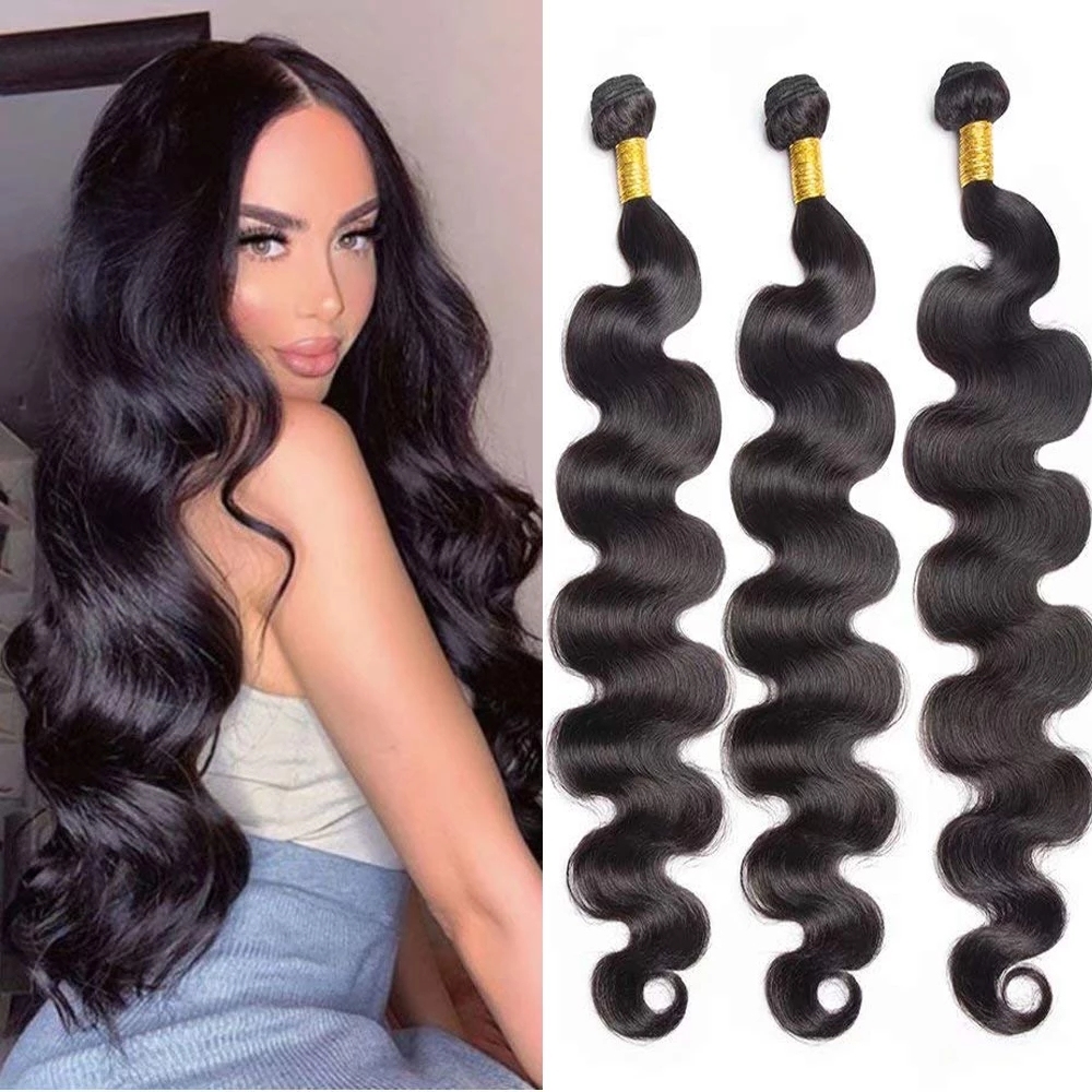 10A body wave Brazilian Hair weft  3 Bundles Unprocessed Virgin Human Hair Weave Extension
