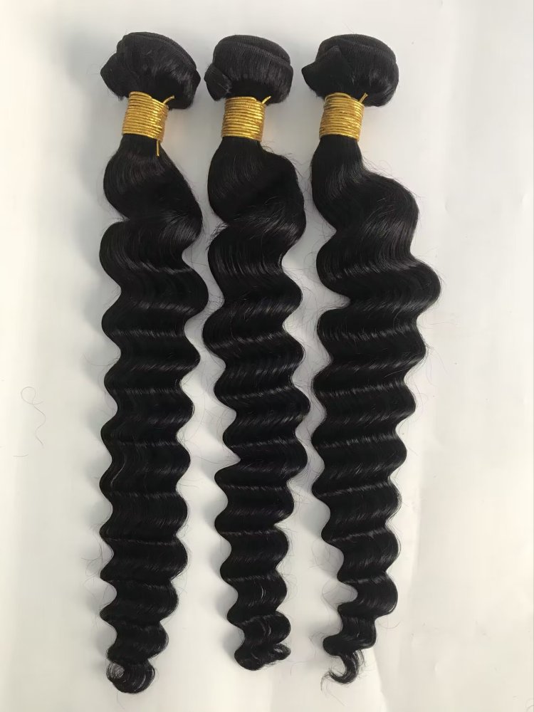 10A loose deep wave Brazilian Hair weft  3 Bundles Unprocessed Virgin Human Hair Weave Extension