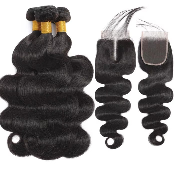Natural Brazilian Kinky Curly Bundles With Closure Human Hair 3 Bundles remy  Hair Bundles With Closure