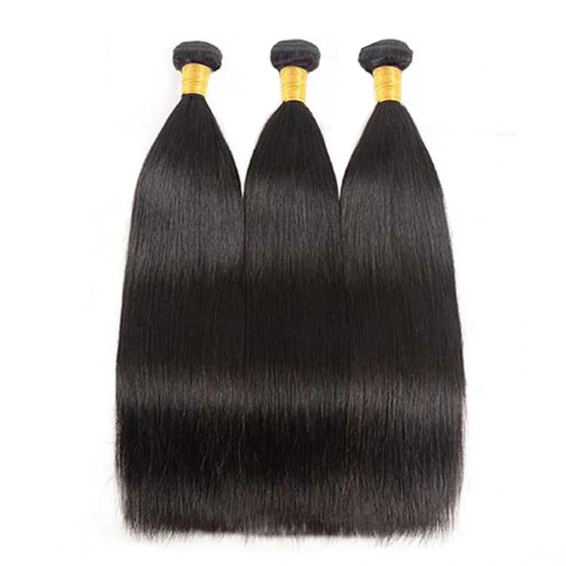 Natural Straight Hair Bundles With closure  remy l Human Hair 3  Bundles With Closure Brazilian Hair Weave Bundles