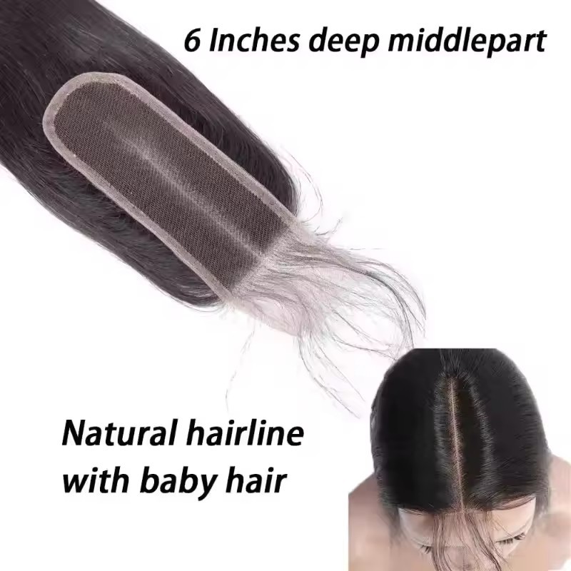 Natural Straight Hair Bundles With closure  remy l Human Hair 3  Bundles With Closure Brazilian Hair Weave Bundles