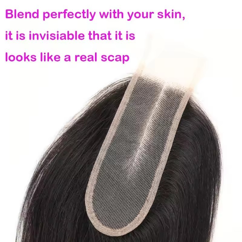 Natural Straight Hair Bundles With closure  remy l Human Hair 3  Bundles With Closure Brazilian Hair Weave Bundles