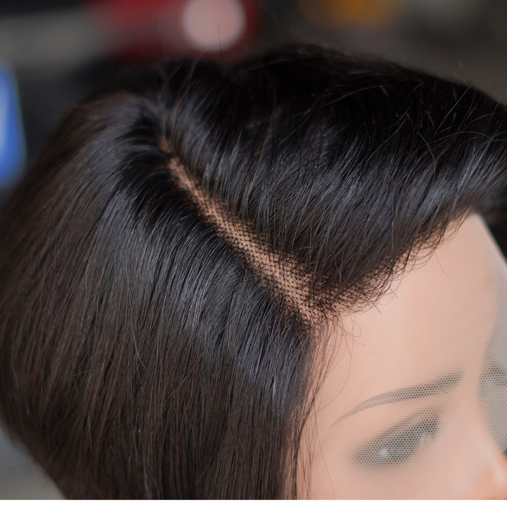 Natural Short Bob Human Hair Wig T Part Lace Wig  Brazilian Remy Human Hair Wigs