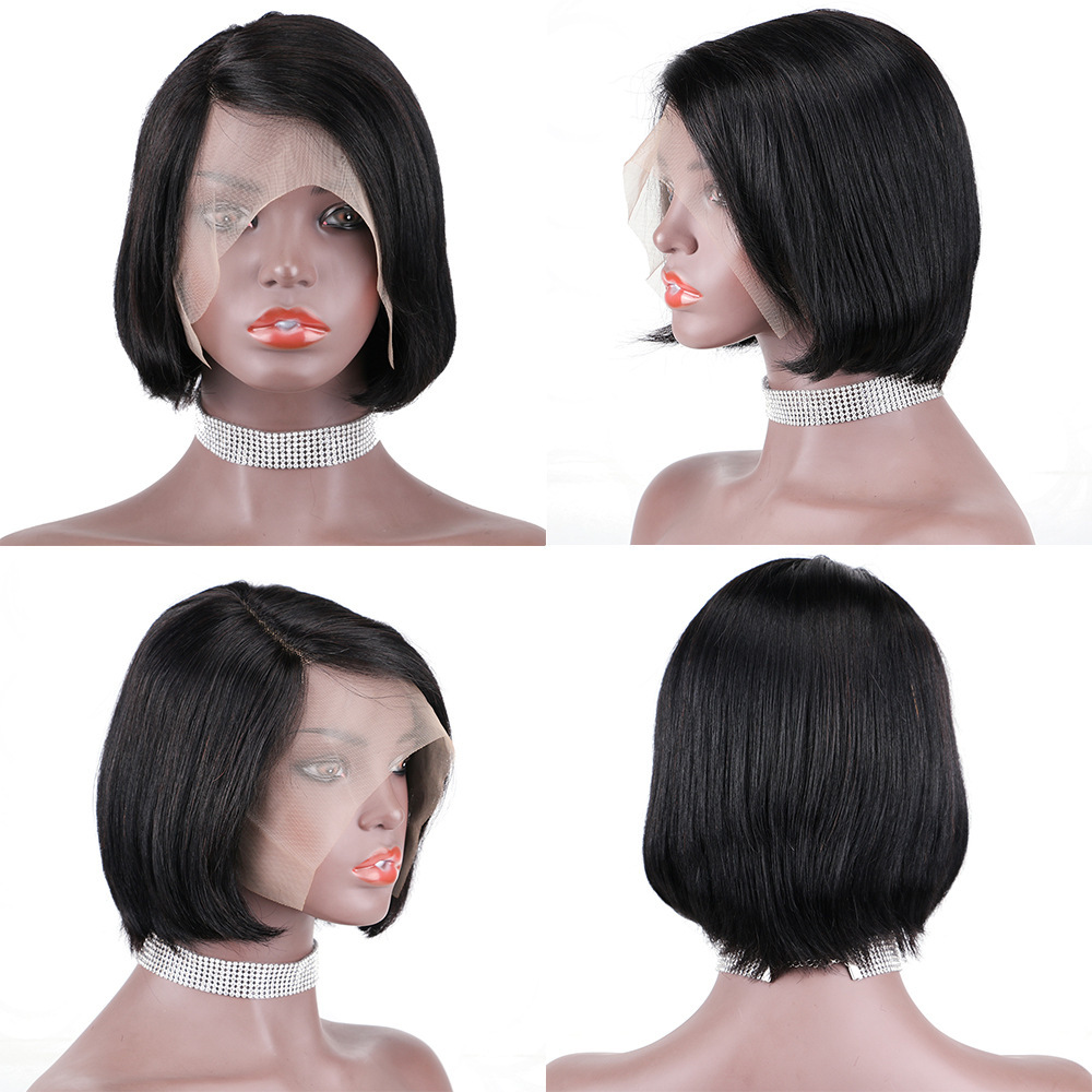Pixie Cut Wig Frontal Lace Wig 13X4 Human Hair Transparent Lace Wigs For Women Natural 100% Human Hair Wig