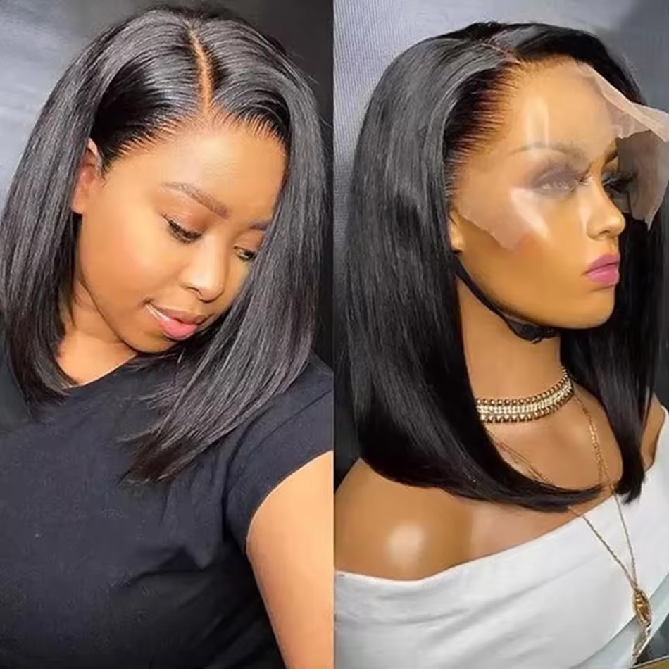 Pixie Cut Wig Frontal Lace Wig 13X4 Human Hair Transparent Lace Wigs For Women Natural 100% Human Hair Wig