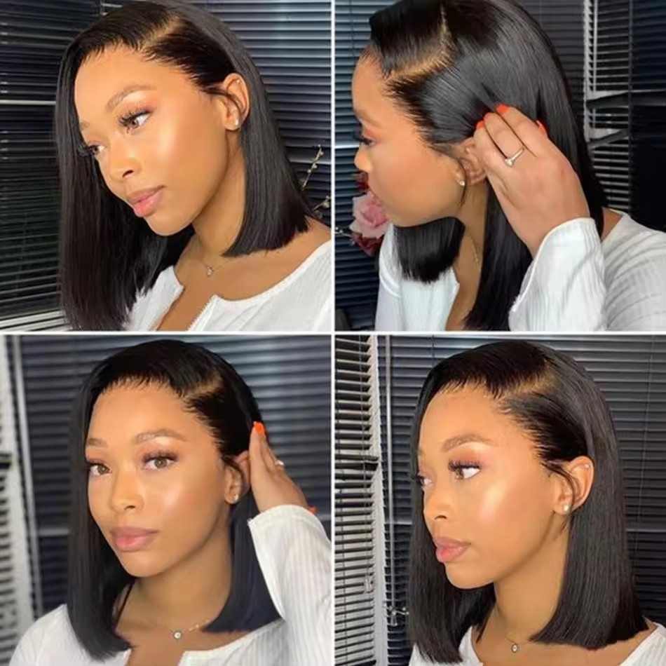 Pixie Cut Wig Frontal Lace Wig 13X4 Human Hair Transparent Lace Wigs For Women Natural 100% Human Hair Wig