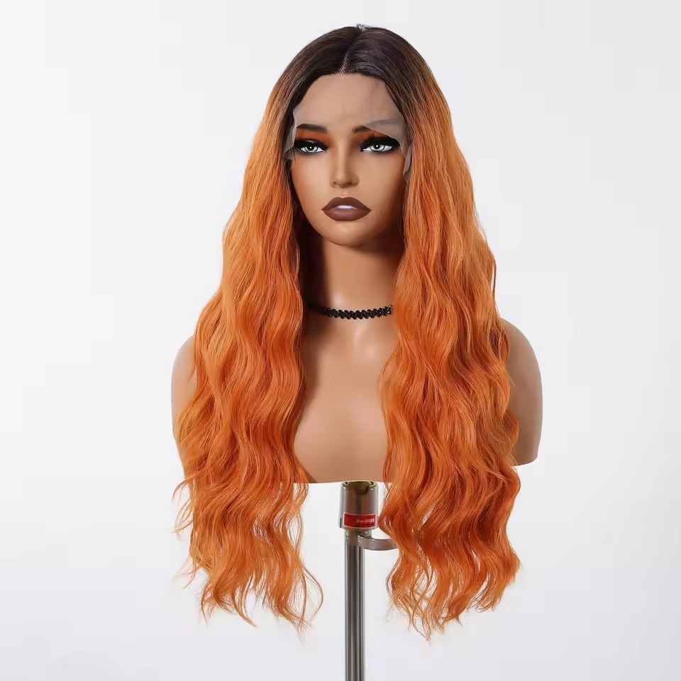 T Part 13*5*1 Lace Front Synthetic Wigs Straight Black Daily Party Middle Wig Hair for Women  Natural Use