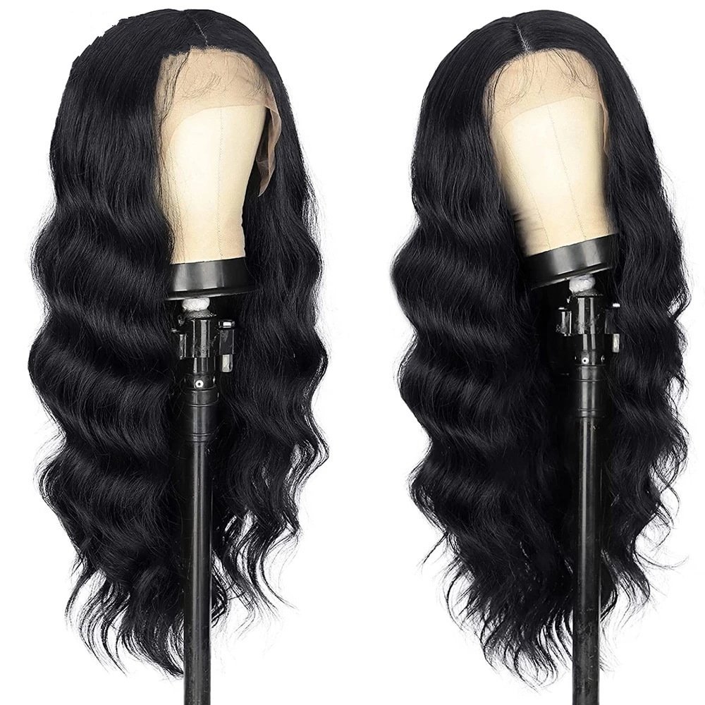 Natural 10-30 inch Long body wave  Real Human Hair Wigs  13x4 Lace Front Human Hair Wigs for Woman