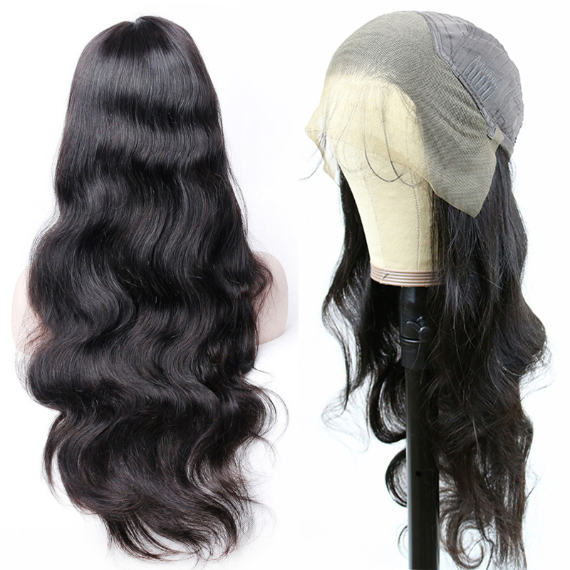 Natural 10-30 inch Long body wave  Real Human Hair Wigs  13x4 Lace Front Human Hair Wigs for Woman