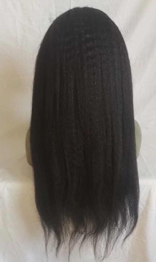 Natural Kinky Straigh Human Hair Wigs 13x4 HD Frontal Wig Yaki Lace Front Remy Wigs