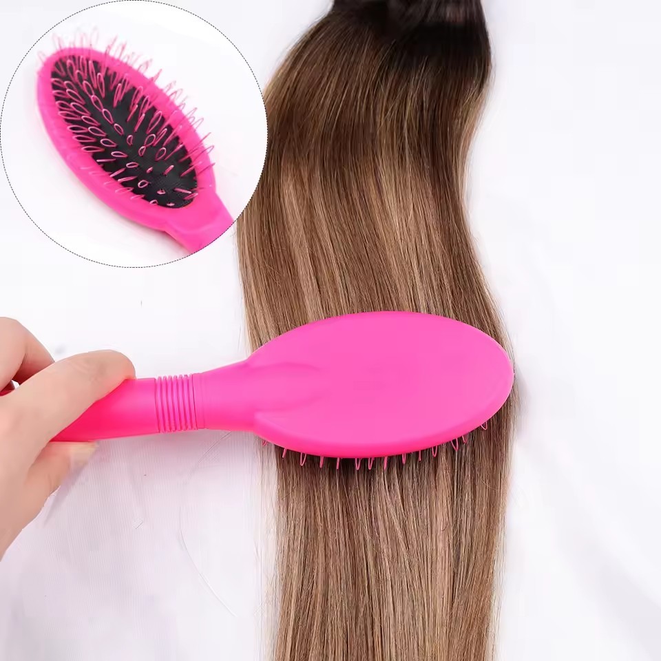 Loop Wig Brush Hair Extension Brush Detangling Loop Hair Brush for Natural Human and Synthetic Hair Wig Brush