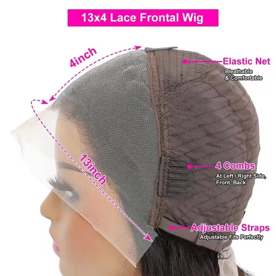 Natural black  Short Bob Wigs Human Hair Lace Front  wig Peruvian  Hair 13*4 Lace Straight Wigs For  Women Hd Lace Frontal Wigs