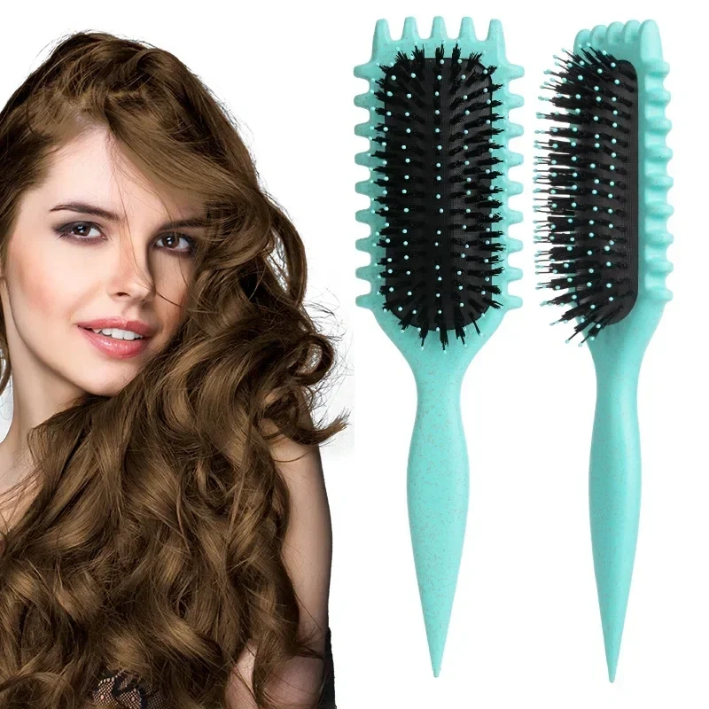 Women's Hair Comb Shaped Curly Hair Comb Multi Functional Scalp Massage And Anti-static Fluffy Hair Brush Hairstyle Tools