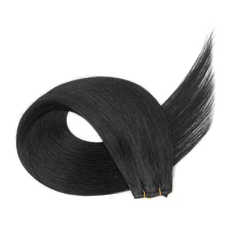 New Trend Genius Weft Hair Extensions 100g Virgin Hair Cuticle Aligned Can Be Cut Hand Tied Weft Genius Weft