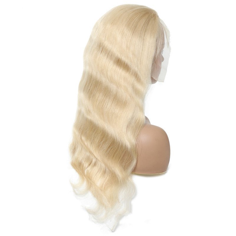 613 Blonde Wig Body Wave Wigs Human Hair 4x4 Lace Frontal Wig Transparent Lace 180% Density Lace Front Human Hair Wig