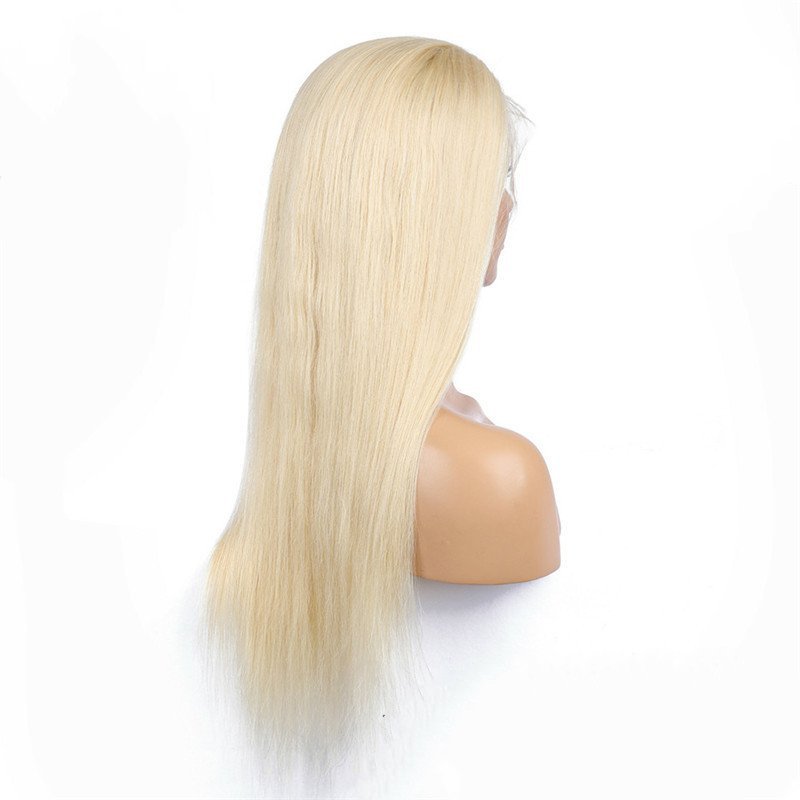 Straight 613 Blonde 13x4  Lace Front Wig Human Hair Brazilian Transparent 13x4 Lace Frontal Wigs For  Women