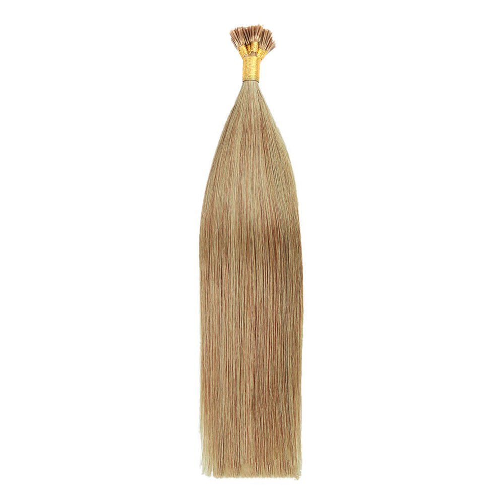 9A  Brown 10 # Pre Bonded Keratin I Tip Fusion Hair Stick Hair Extensions 100% Real Human Hair 100gr/Pac