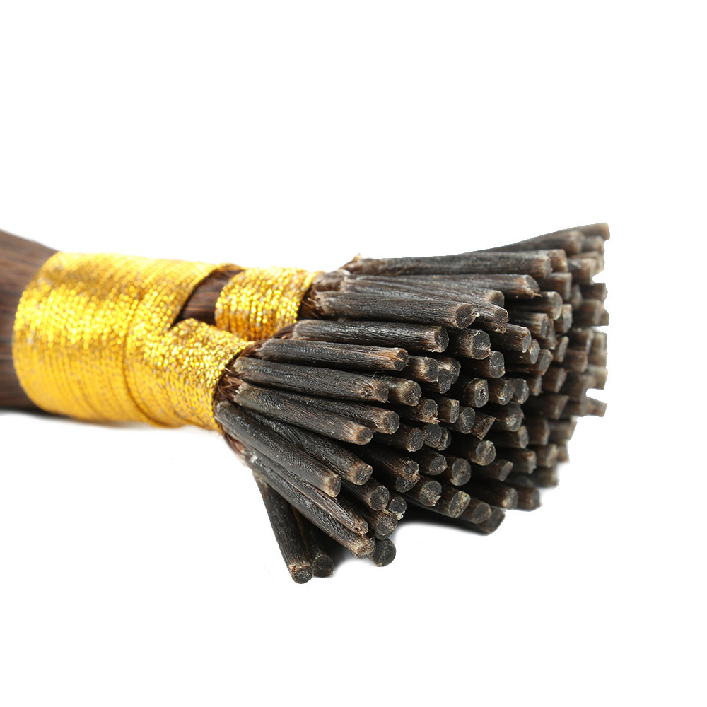 9A  Dark Brown 2# Pre Bonded Keratin I Tip Fusion Hair Stick Hair Extensions 100% Real Human Hair 100gr/Pac
