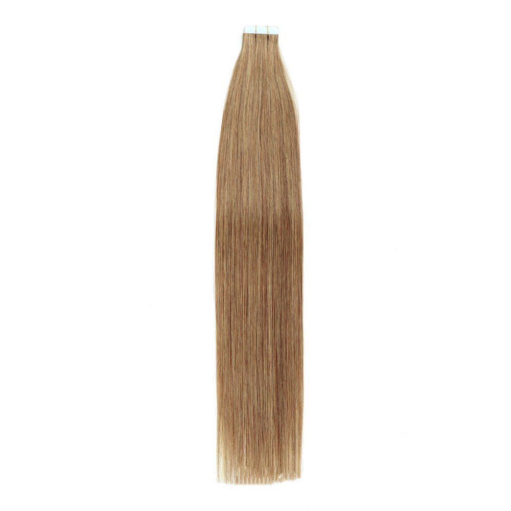 20pcs Light Brown #10 Tape In Hair Extensions 50 grams  Virgin Remy Hair Extensions Seamless Human Hair Skin Weft