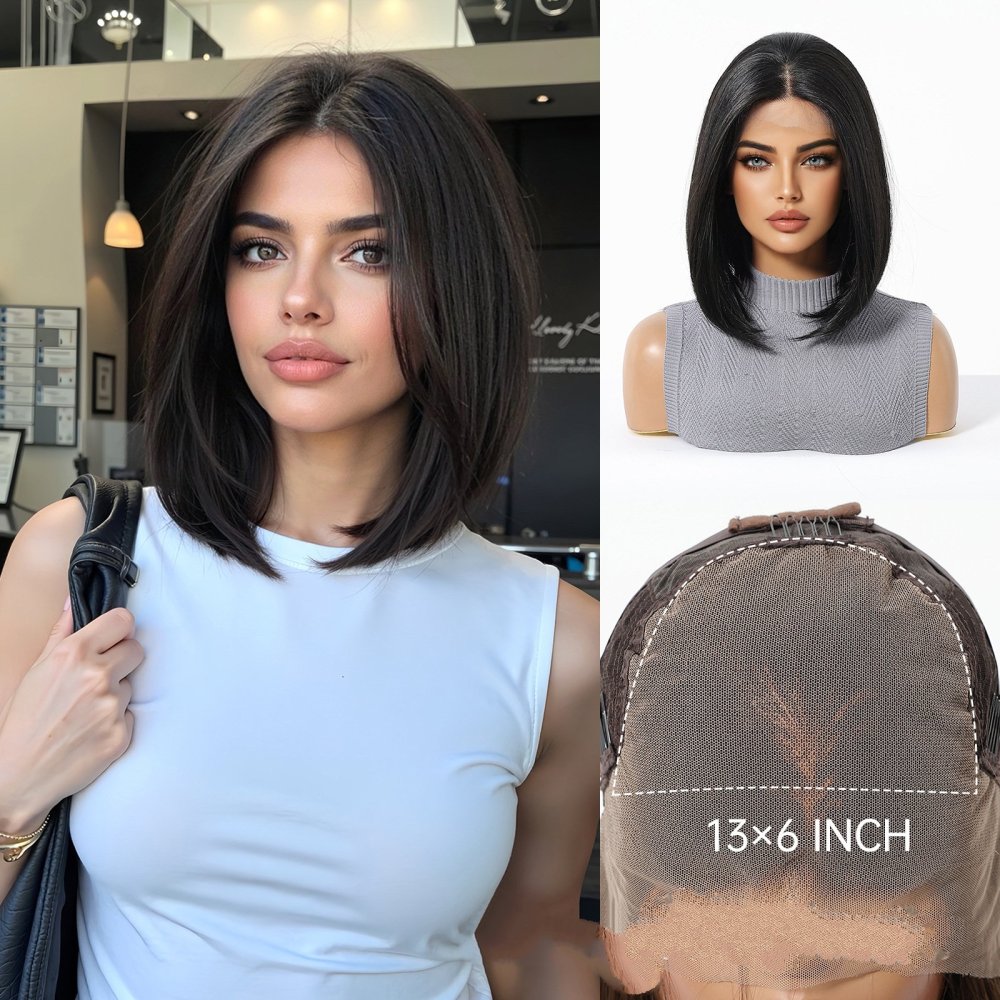 13*6 Lace Frontal Synthetic Hair Wigs Blonde Mixed Brown Daily Party Wig Long Body Wavy Lace Front Wigs