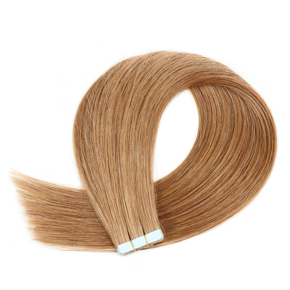 20pcs 50grams Honey Blonde #27 Tape In Remy Hair Extensions Virgin Remy Hair Extensions Seamless  tape hair