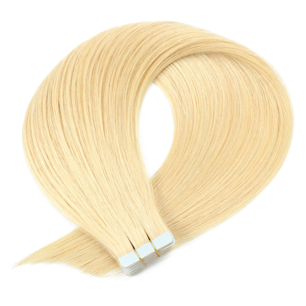 20pcs 50grams Blonde #613 Tape In Remy Hair Extensions Virgin Remy Hair Extensions Seamless  tape hair