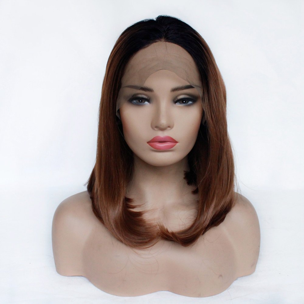 Synthetic Lace Front Wigs for Women Short Bob 13x4  Lace  Fiber Wig Ombre Pink Red Blue Purple Wigs