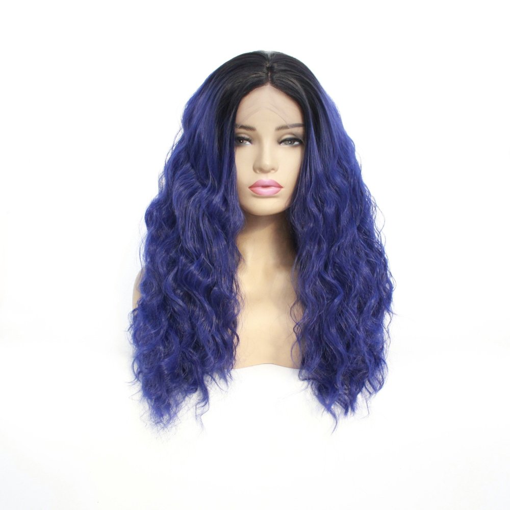 Ombre  Short Corn Curly 14 inch  Bob Synthetic Lace Wigs 13x4 Synthetic Fiber Wigs  Ombre Heat Resistant  Wigs