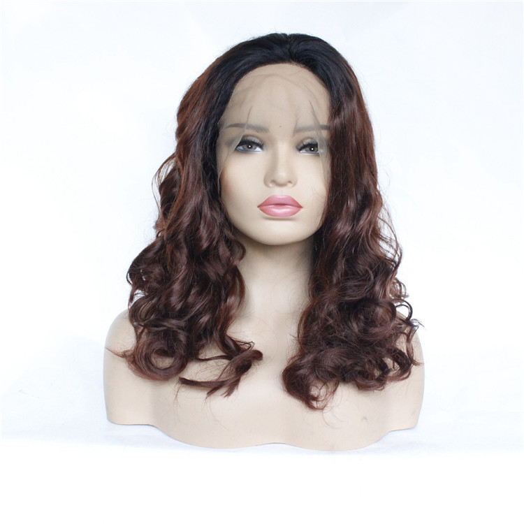 Short  14 inch Wave Bob Synthetic Lace Wigs 13x4 Synthetic Fiber Wigs  Heat Resistant  Lace Front Wigs