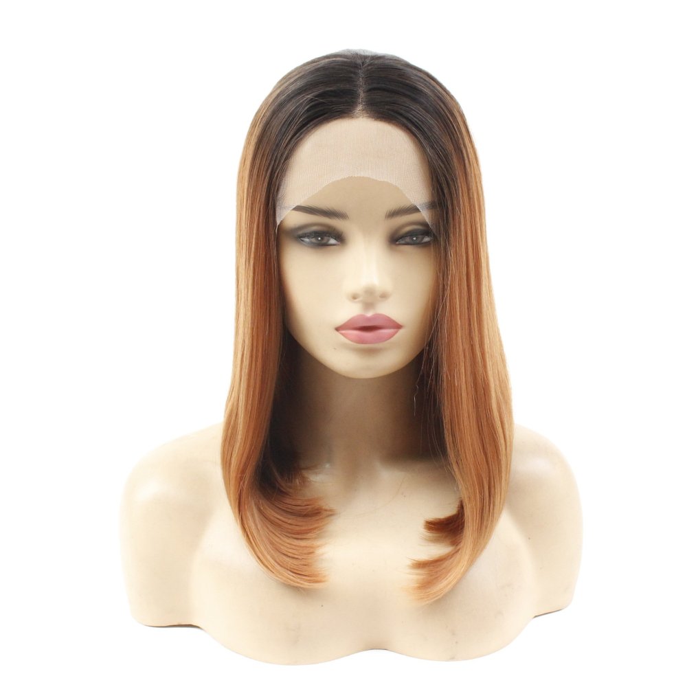 Synthetic Lace Front Wigs for Women Short Bob 13x4  Lace  Fiber Wig Ombre Pink Red Blue Purple Wigs