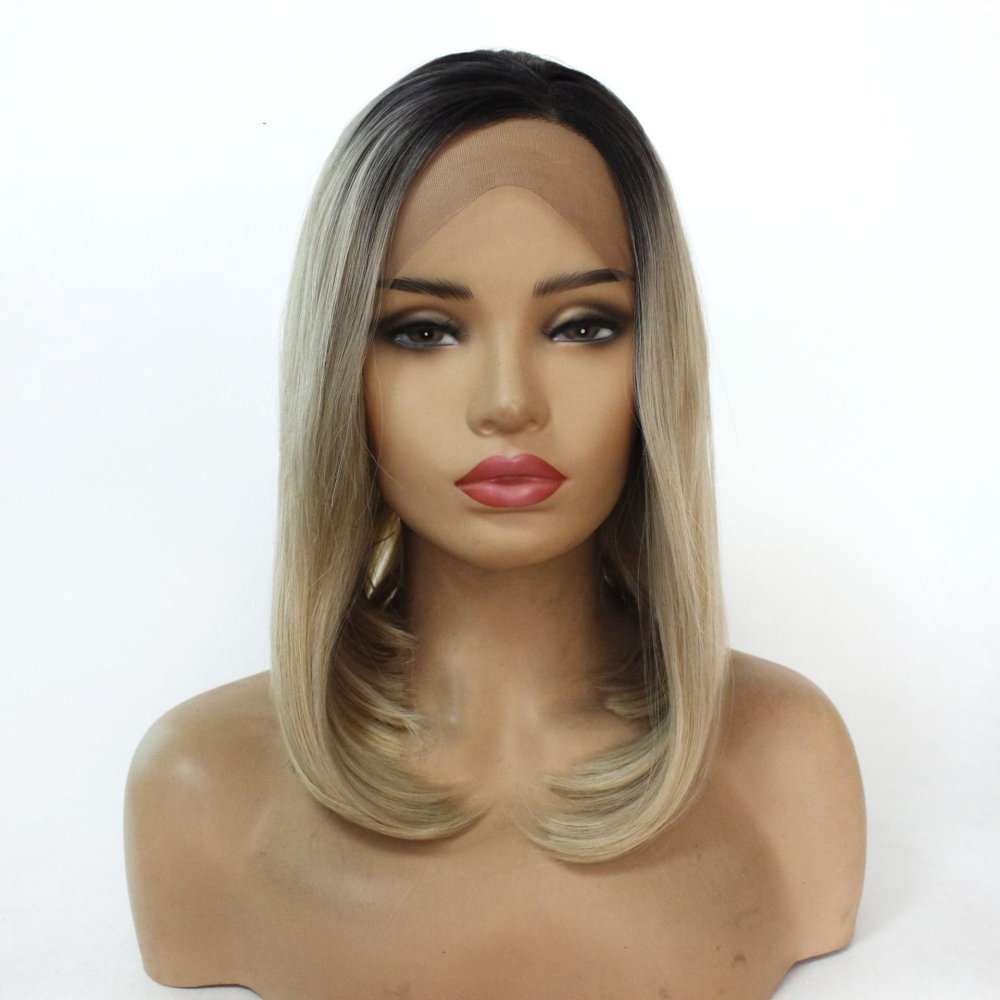 Synthetic Lace Front Wigs for Women Short Bob 13x4  Lace  Fiber Wig Ombre Pink Red Blue Purple Wigs