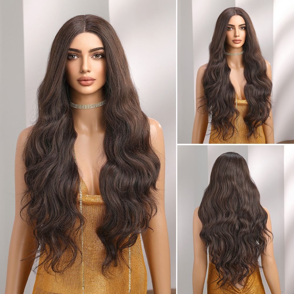 Ginger Orange Colo T Part 13*5*1 Lace Front Synthetic Wigs Daily Party Middle Wig Hair for Women  Natural Use