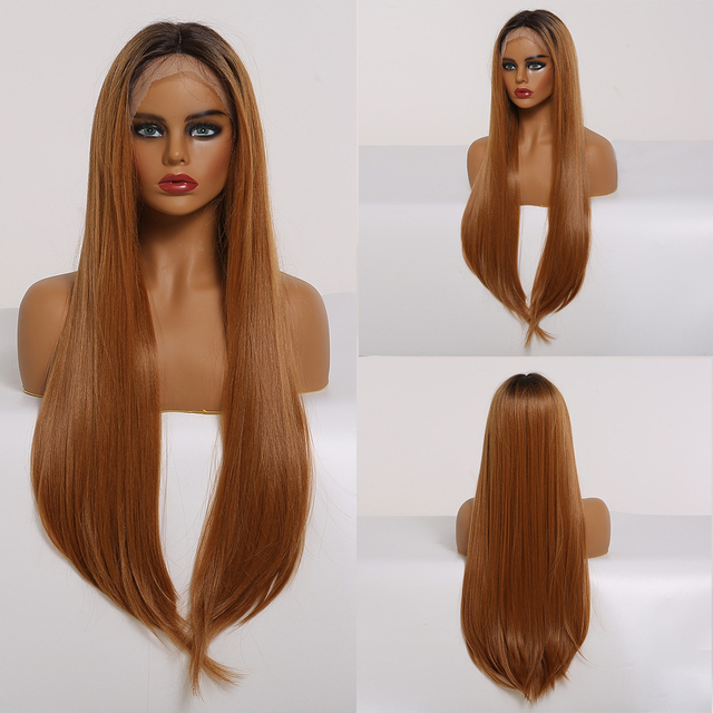 White Platinum Blonde Lace Front Synthetic Wigs Long Straight Lace Hair Wig for  Women Cosplay Daily Heat Resistant Hair