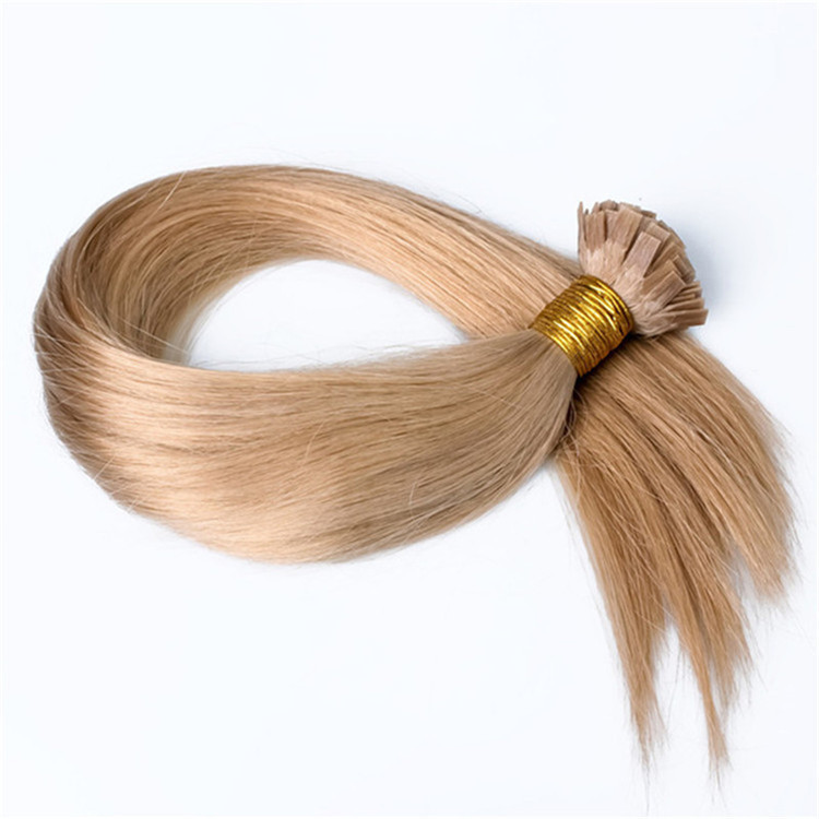 Honey Blonde #27  Flat Tip Hair Extensions 100g Virgin Remy Human Hair Real Human Fusion Hair Extensions 12 -30inch