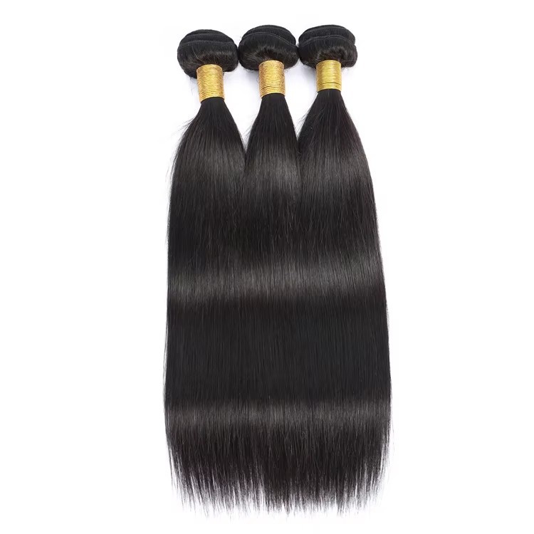 10A Brazilian Straight Hair weft  3 Bundles Unprocessed Virgin Human Hair Weave Extension