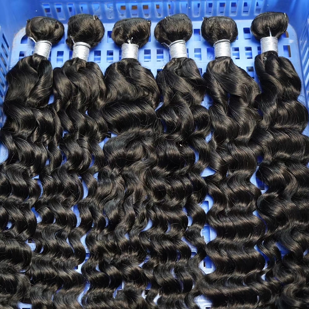 10A water  wave Brazilian Hair weft  3 Bundles Unprocessed Virgin Human Hair Weave Extension