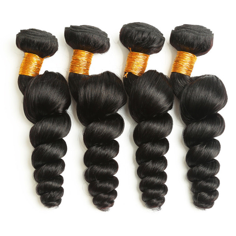 10A Natural Loose Deep  Wave Human Hair Bundles 100% Virgin Raw Human Hair Bundles Deal Hair Extensions Brazilian Hair Weave Bundles