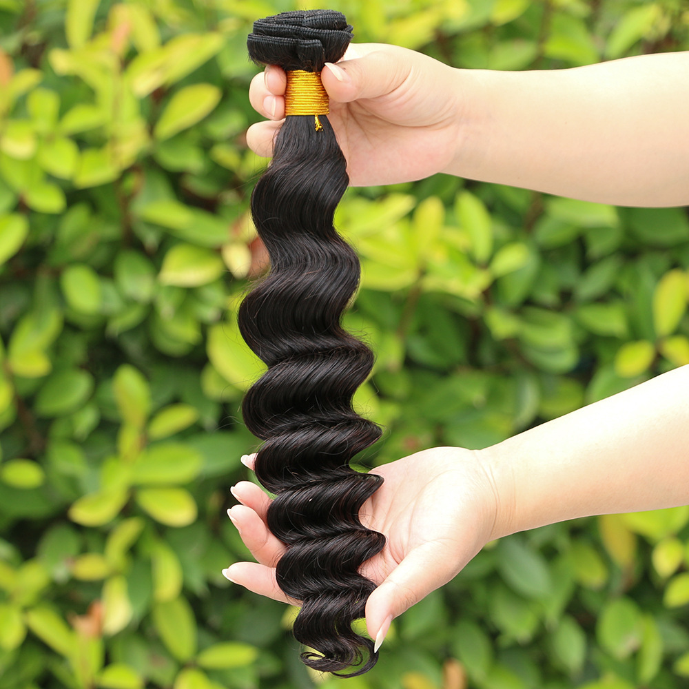 10A Natural Loose Deep  Wave Human Hair Bundles 100% Virgin Raw Human Hair Bundles Deal Hair Extensions Brazilian Hair Weave Bundles