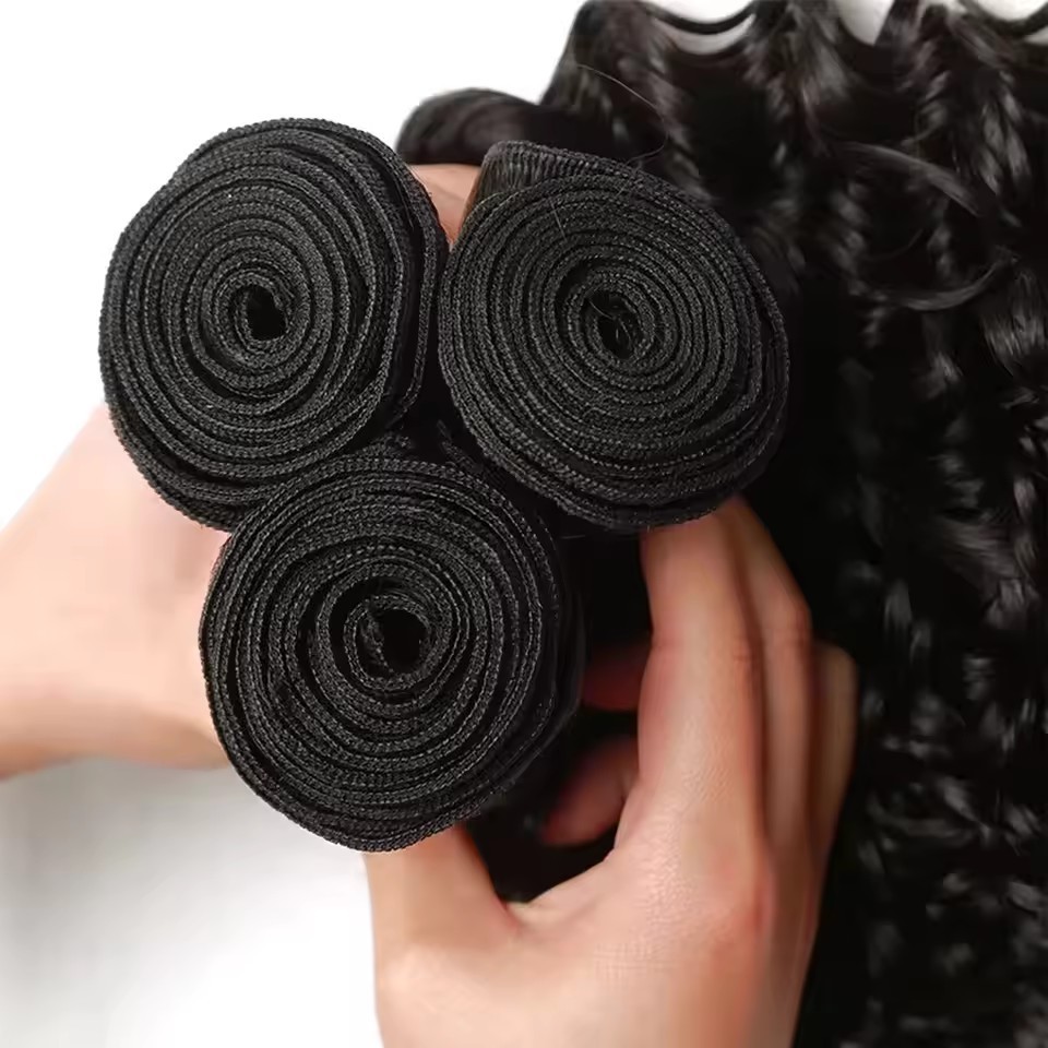 Natural Brazilian Kinky Curly Bundles With Closure Human Hair 3 Bundles remy  Hair Bundles With Closure