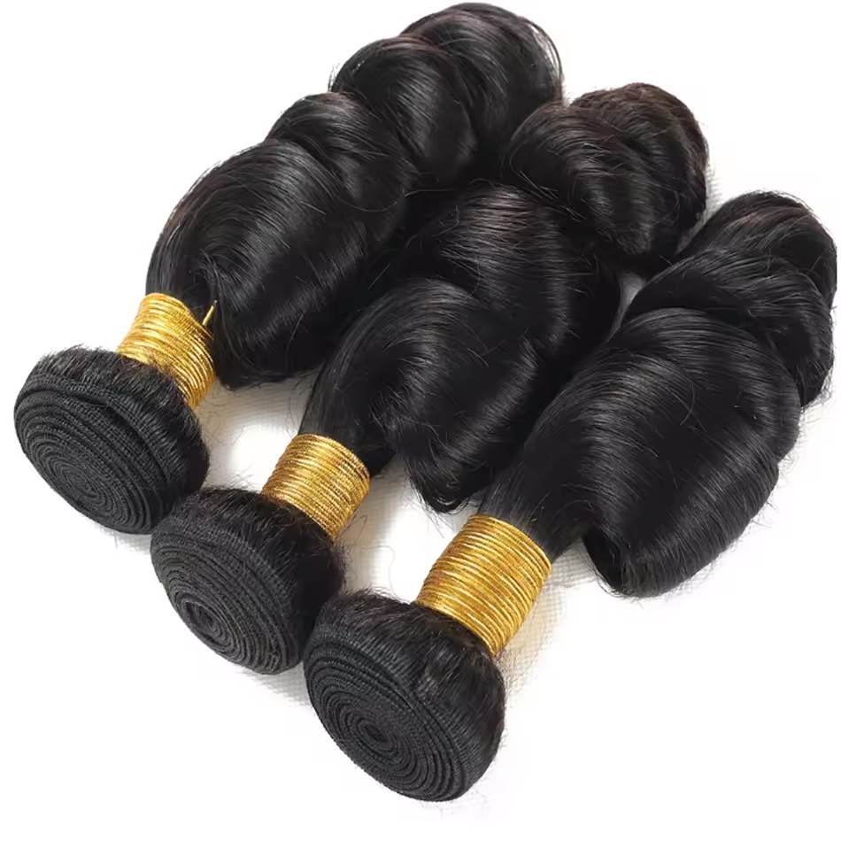 Natural Loose Human Hair 3  Bundles With Lace Frontal 13x4  Remy Hair 3  Bundles With Frontal Raw Human Hair Extension