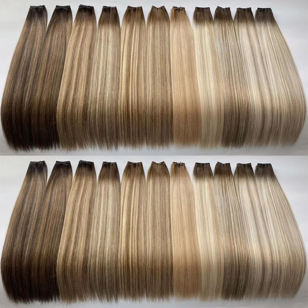 #ombre Remy Human Hair Bundles Genius Hair Weft Straight Brazilian One Donor Natural Color Human Hair Women Hair Weft