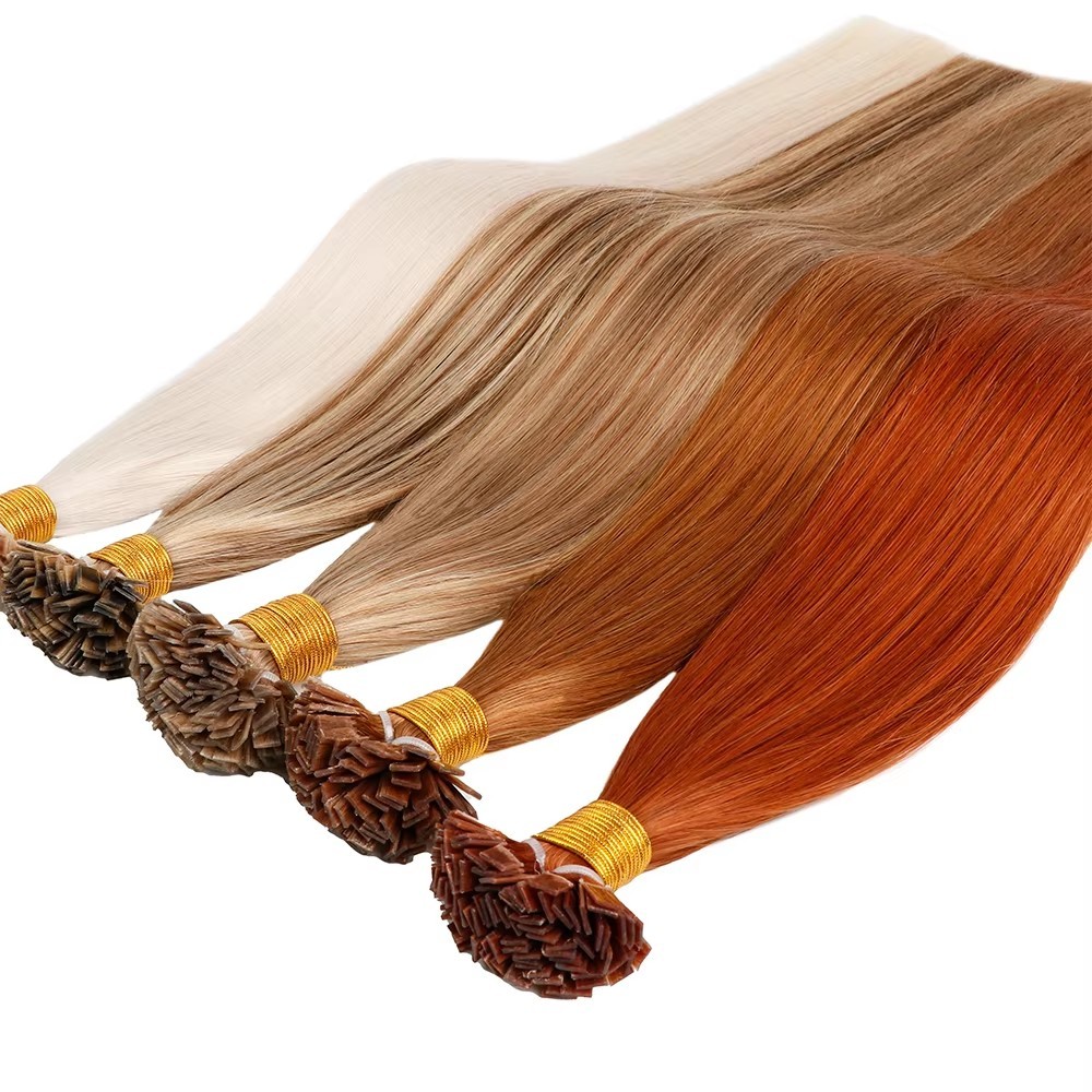 Copper Brown  #30 Flat Tip Hair Extensions 100g Virgin Remy Human Hair Real Human Fusion Hair Extensions 12 -30inch