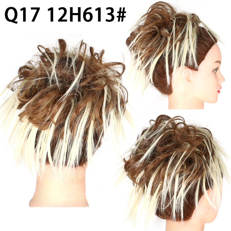 Synthetic Short Curly Chignon With Elastic Band Synthetic Scrunchie Messy Hair Bun High Temperature Fiber Hairpieces Extensions