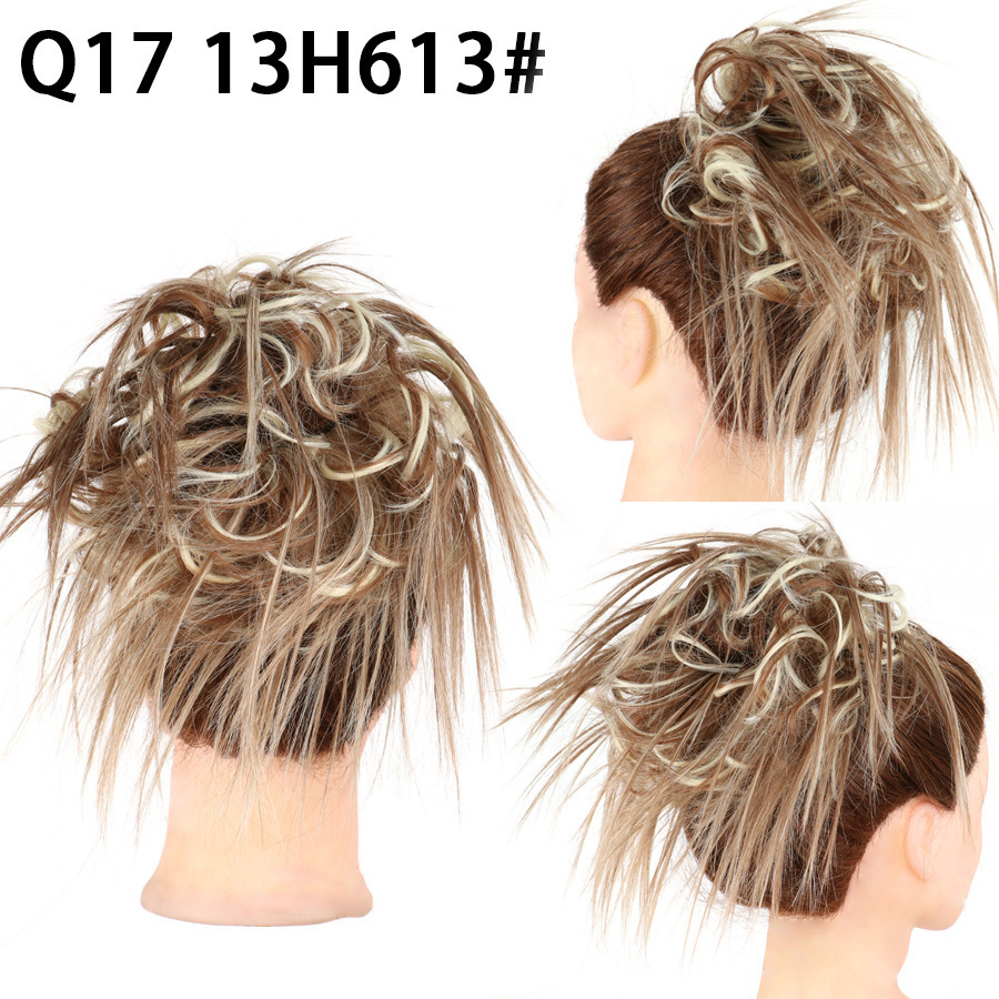 Synthetic Short Curly Chignon With Elastic Band Synthetic Scrunchie Messy Hair Bun High Temperature Fiber Hairpieces Extensions