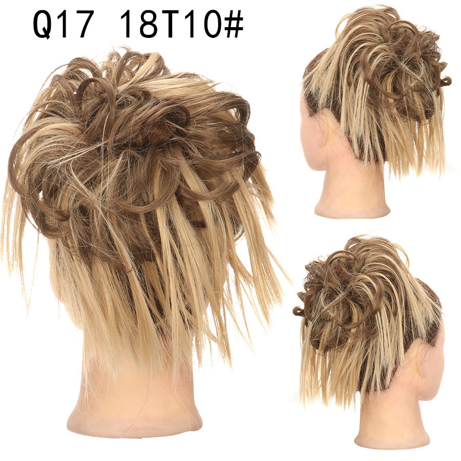 Synthetic Short Curly Chignon With Elastic Band Synthetic Scrunchie Messy Hair Bun High Temperature Fiber Hairpieces Extensions